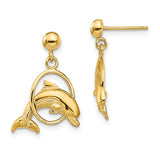 14k-2-d-polished-dolphin-jumping-through-hoop-earrings-SolomonJeweler-Wichita-KS-CustomJewelry