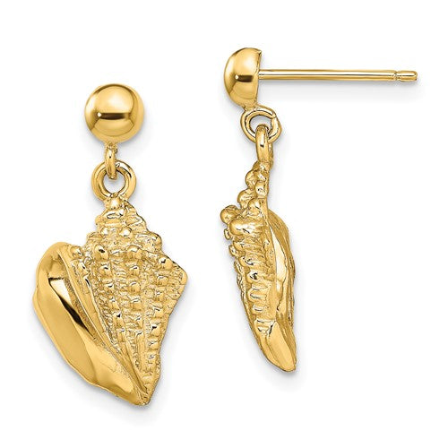 14k-conch-shell-dangle-earrings-SolomonJeweler-Wichita-KS-CustomJewelry
