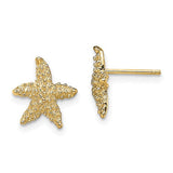 14k-textured-starfish-post-earrings-SolomonJeweler-Wichita-KS-CustomJewelry
