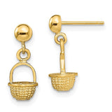 14k-3-d-mini-basket-drop-earrings-SolomonJeweler-Wichita-KS-CustomJewelry
