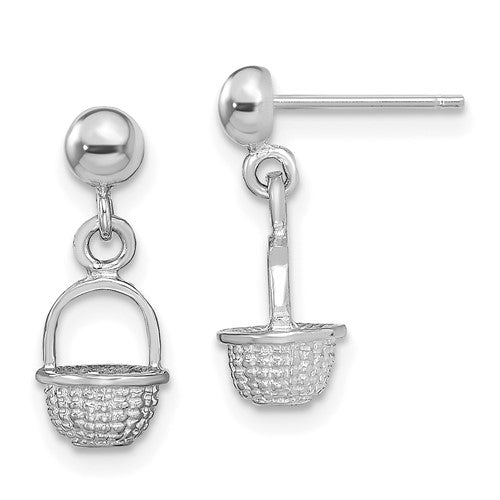 14k-white-gold-3-d-mini-basket-drop-earrings-SolomonJeweler-Wichita-KS-CustomJewelry