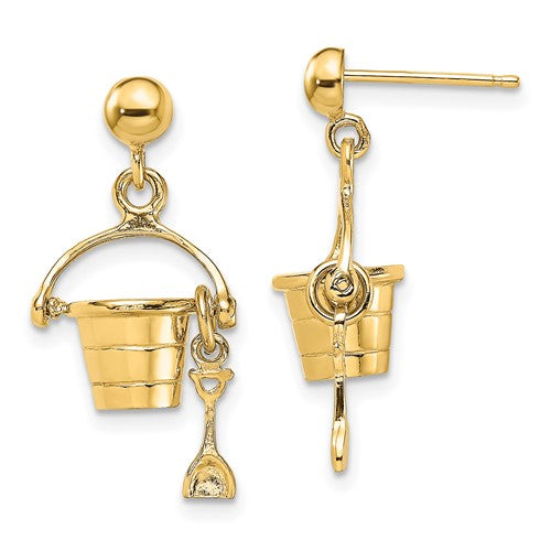 14k-3-d-beach-bucket-w-shovel-dangle-earrings-SolomonJeweler-Wichita-KS-CustomJewelry