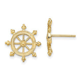 14k-ships-wheel-post-earrings-SolomonJeweler-Wichita-KS-CustomJewelry