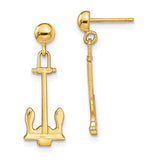 14k-polished-navy-anchor-dangle-earrings-SolomonJeweler-Wichita-KS-CustomJewelry