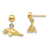 14k-3-d-polished-mini-manatee-dangle-earrings-SolomonJeweler-Wichita-KS-CustomJewelry