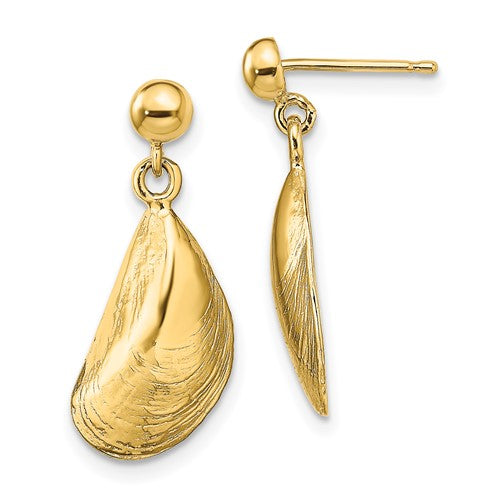 14k-mussel-shell-dangle-earrings-SolomonJeweler-Wichita-KS-CustomJewelry