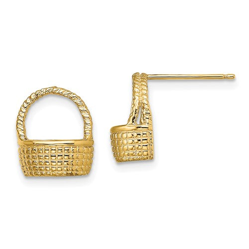 14k-basket-flat-back-post-earrings-SolomonJeweler-Wichita-KS-CustomJewelry