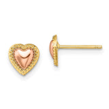 14k-two-tone-beaded-heart-post-earrings-SolomonJeweler-Wichita-KS-CustomJewelry