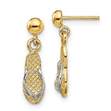 14k-and-rhodium-flip-flop-post-dangle-earrings-SolomonJeweler-Wichita-KS-CustomJewelry