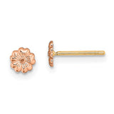 14k-rose-gold-with-yellow-gold-post-flower-post-earrings-SolomonJeweler-Wichita-KS-CustomJewelry