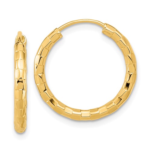 14k-gold-polished-faceted-2-5mm-hoop-earrings-SolomonJeweler-Wichita-KS-CustomJewelry