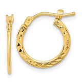 14k-gold-polished-and-diamond-cut-hoop-earrings-SolomonJeweler-Wichita-KS-CustomJewelry