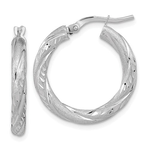 14k-white-gold-3mm-polished-satin-d-c-hoop-earrings-SolomonJeweler-Wichita-KS-CustomJewelry