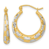 14k-white-rhodium-polished-satin-diamond-cut-hoop-earrings-SolomonJeweler-Wichita-KS-CustomJewelry