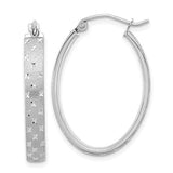 14k-white-gold-polished-satin-diamond-cut-hoop-earrings-SolomonJeweler-Wichita-KS-CustomJewelry