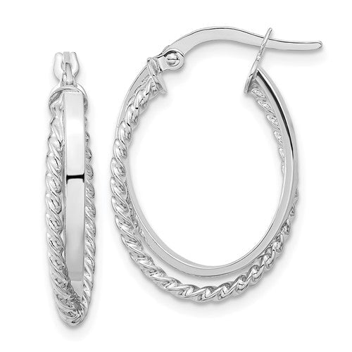 14k-white-gold-polished-and-textured-oval-hoop-earrings-SolomonJeweler-Wichita-KS-CustomJewelry