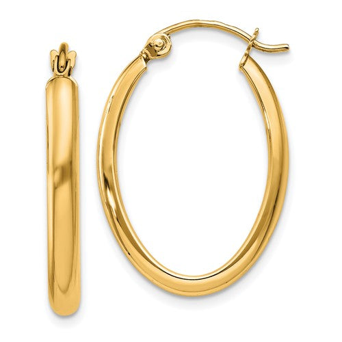 14k-polished-2-75mm-oval-tube-hoop-earrings-SolomonJeweler-Wichita-KS-CustomJewelry