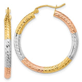 14k-w-white-and-rose-rhodium-polished-diamond-cut-hoop-earrings-SolomonJeweler-Wichita-KS-CustomJewelry