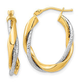 14k-two-tone-polished-rope-twisted-oval-hoop-earrings-SolomonJeweler-Wichita-KS-CustomJewelry