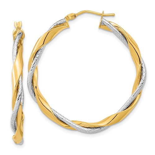 14k-two-tone-polished-rope-twisted-hoop-earrings-SolomonJeweler-Wichita-KS-CustomJewelry