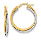 14k-two-tone-polished-double-hoops-SolomonJeweler-Wichita-KS-CustomJewelry