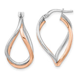 14k-yellow-gold-w-white-rhodium-and-rose-gold-plated-swirl-hoops-SolomonJeweler-Wichita-KS-CustomJewelry