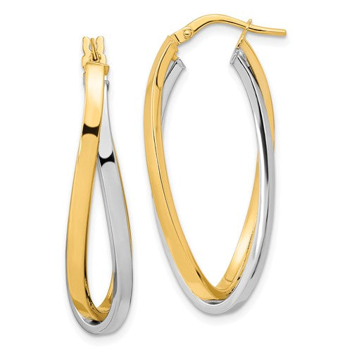 14k-two-tone-polished-oval-double-hoops-SolomonJeweler-Wichita-KS-CustomJewelry