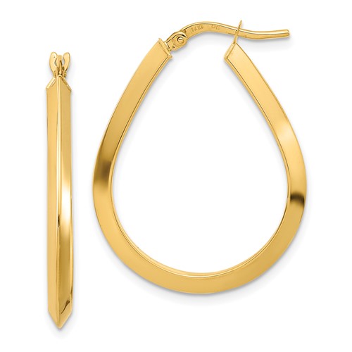 14k-polished-2-75mm-knife-edge-teardrop-shape-hoop-earrings-SolomonJeweler-Wichita-KS-CustomJewelry