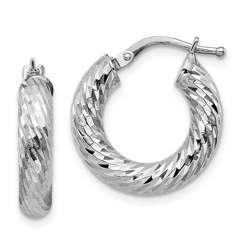 14k-4x18mm-white-gold-diamond-cut-round-hoop-earrings-SolomonJeweler-Wichita-KS-CustomJewelry