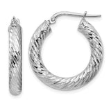 14k-4x22mm-white-gold-diamond-cut-round-hoop-earrings-SolomonJeweler-Wichita-KS-CustomJewelry