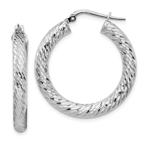 14k-4x30mm-white-gold-diamond-cut-round-hoop-earrings-SolomonJeweler-Wichita-KS-CustomJewelry