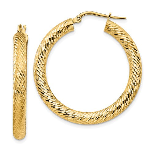14k-4x35mm-diamond-cut-round-hoop-earrings-SolomonJeweler-Wichita-KS-CustomJewelry