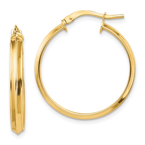 14k-polished-large-3mm-hoop-earrings-SolomonJeweler-Wichita-KS-CustomJewelry