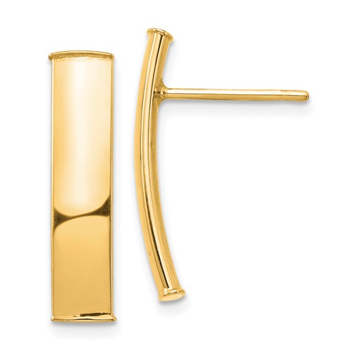 14k-polished-5mm-post-earrings-SolomonJeweler-Wichita-KS-CustomJewelry