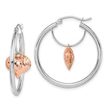 14k-two-tone-rose-and-white-d-c-heart-dangle-hoop-earrings-SolomonJeweler-Wichita-KS-CustomJewelry