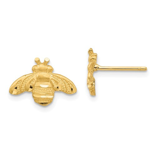 14k-d-c-bee-post-earrings-SolomonJeweler-Wichita-KS-CustomJewelry