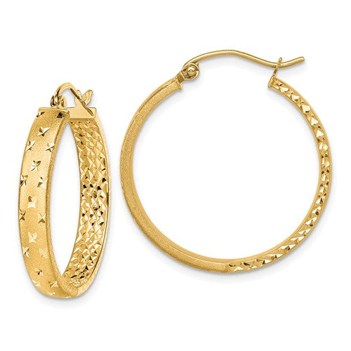 14k-satin-and-polished-diamond-cut-in-out-hoop-earrings-SolomonJeweler-Wichita-KS-CustomJewelry