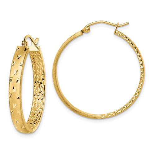 14k-polished-diamond-cut-in-out-hoop-earrings-SolomonJeweler-Wichita-KS-CustomJewelry