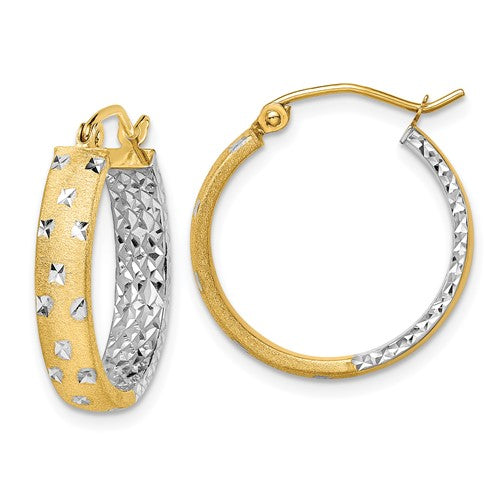 14k-w-white-rhodium-satin-polished-diamond-cut-in-out-hoop-earrings-SolomonJeweler-Wichita-KS-CustomJewelry