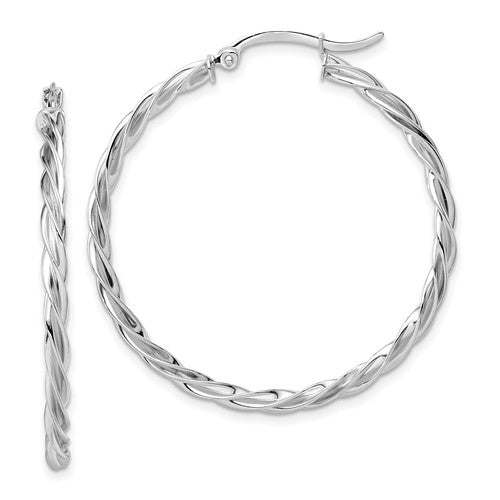 14k-polished-white-gold-twisted-2-5mm-hoop-earrings-SolomonJeweler-Wichita-KS-CustomJewelry