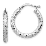 14k-white-gold-3x22mm-diamond-cut-hoop-earrings-SolomonJeweler-Wichita-KS-CustomJewelry