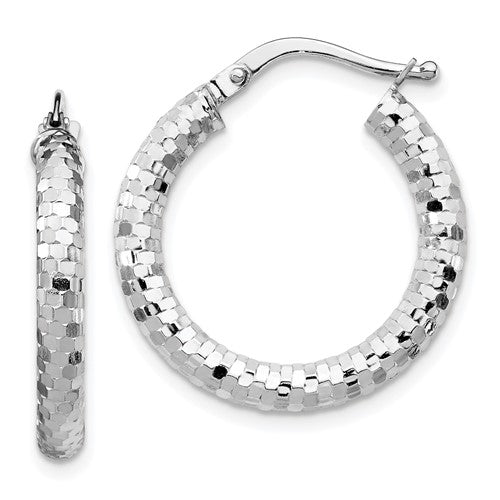 14k-white-gold-3x22mm-diamond-cut-hoop-earrings-SolomonJeweler-Wichita-KS-CustomJewelry