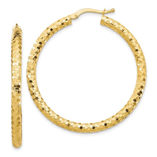 14k-3x38mm-diamond-cut-hoop-earrings-SolomonJeweler-Wichita-KS-CustomJewelry