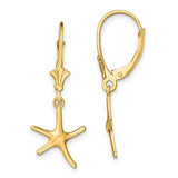 14k-mini-dancing-starfish-leverback-earrings-SolomonJeweler-Wichita-KS-CustomJewelry
