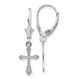 14k-white-gold-cross-leverback-earrings-SolomonJeweler-Wichita-KS-CustomJewelry