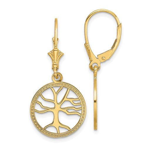 14k-tree-of-life-in-round-frame-leverback-earrings-SolomonJeweler-Wichita-KS-CustomJewelry