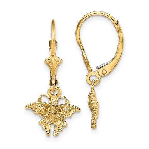 14k-butterfly-leverback-earrings-SolomonJeweler-Wichita-KS-CustomJewelry