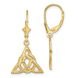 14k-small-celtic-trinity-knot-leverback-earrings-SolomonJeweler-Wichita-KS-CustomJewelry