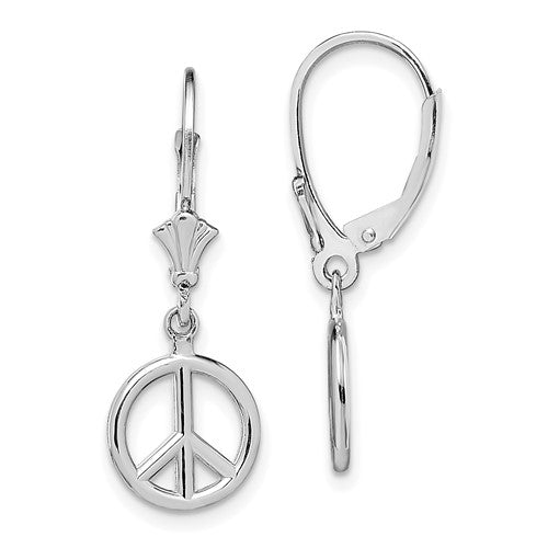 14k-white-gold-3-d-peace-symbol-leverback-earrings-SolomonJeweler-Wichita-KS-CustomJewelry