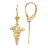 14k-caduceus-leverback-earrings-SolomonJeweler-Wichita-KS-CustomJewelry